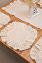 Ahbej |   7 Piece Ruffled Tableware Presentation Set 40 X 150 - 3