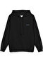 Ski Club Kayak Snowboard Printed Hooded Semi Oversized Sweatshirt Black Hoodie 1409 - 3