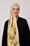 Patterned Silk Shawl |   Fall Yellow - 2