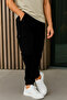Men's High-Waist Elastic Black Tactical Cargo Pants - 4