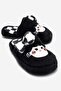 Women's Closed-Front Bow Tie House Slippers Black