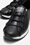 Elastic Stitched Casual Women's Shoes Black Leather - 3