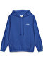 99 Sırt Printed Hooded Yarı Oversized Sweatshirt Sax Blue Hoodie 1408 - 3