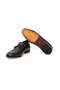 Black Color Laceless Genuine Leather Men's Shoes - 3