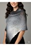 Hand Knitted Cotton Shawl, Four Transitional 210X90 cm - 2