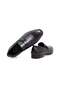 Black Color Laceless Genuine Leather Men's Shoes - 2