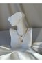 316L Steel Gold Color 2-Piece Glittering Butterfly Model Necklace - 2