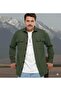 Soft Textured Jacket Looking Double Pocketed Lidded Firewood Collector Shirt - 3