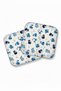4 Layers Large Size Muslin Baby Boy Mouth Wipes Set of 2 Cotton Drool Burp Shoulder Cover Back Diaper - 3