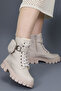 Women's Lace-Up Zippered Wallet Thick Sole Boots Winter Waterproof 502 - 4