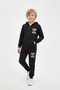 3 Thread Thick Winter Born to Lead B Printed Zippered K Hooded 6-Piece Boys' Tracksuit Set - 3