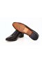 Green Color Laceless Snake Print Genuine Leather Men's Shoes - 3