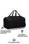 Black Large Suitcase with Front Pocket and Shoe Compartment Travel Gym Fitness Hand and Sports Bag - 1 Year Warranty - 5