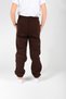 Unisex Children's Brown Trackpants with Elastic at the Legs, 3 Straps, Fleece-Lined in Trackpants - 4