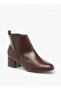 Women Block Heel Ankle Boots - 3