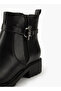 Women Buckle Detail Ankle Boots - 4