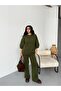 Women's Soft Textured Sweater Pants Knitwear Set - 4