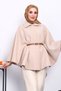 Mink Belted Cashmere Poncho