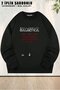Unisex Battlestar Galactica Space Printed Oversized Crew Neck Sweatshirt