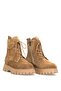 Elit Dravelle Women's Genuine Suede Leather Classic Boots Camel - 4