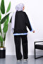 Black Shirt Paneled Scuba Suit - 3