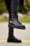 Lorenzo Black Men's Leather Shoes - 7