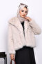Stone Lined Short Fur Coat