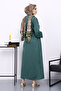 Emerald Green Two Thread Modal Dress - 3