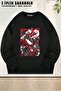 Unisex Hazbin Hotel Vox Printed Oversized Crew Neck Sweatshirt