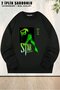 Unisex Stab (from the Scream Movie) Printed Oversized Crew Neck Sweatshirt