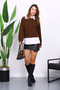 Brown Shirt Paneled Modal Sweat - 2