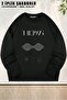 Unisex the Nbhd, Arctic Monkeys Printed Oversized Crew Neck Sweatshirt