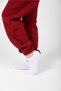 Unisex Children's Burgundy Tracksuit Bottom with Elastic at the Legs, 3-Strand Cord, Fleece-Lined Lin Tracksuit Bottom - 4
