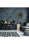 Daisy Motif Decorative Metal Sconce with Tufts in Black, Modern Ambiance Wall Lamp Papatya-Mr-987 - 5