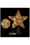 Christmas Star Tree Top Gold Standard With Led Lights 20cm - 3