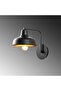 Modern Metal Plated Single Sconce with Tufts Black, Industrial Decorative Wall Lamp Memati-181Black - 5