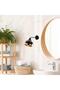 Movable Head Metal Plaster Articulated Sconce Glossy Black, Industrial Wall Lighting Yildo-M-6901 - 6