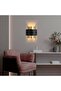 Noctra Double-Way Metal Single Sconce Black Glossy Gold Body, Modern Design Wall Lamp Noctra-15351 - 3