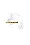 Modern Metal Plated Single Sconce with Fuzz White, Industrial Decorative Wall Lamp Memati-181White - 2
