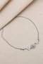 Silver Color Vip Elevator Bracelet with Flower Figure - 2