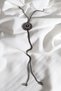 Colorful Stone Flower Figure Elevator Anthracite Evening Dress Necklace