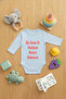 Baby Bodysuit with Snap Fasteners, Printed Cute Bodysuits with Writing, This Is the Gift of the Year Printed