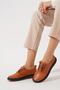 Tande genuine leather pleated elastic women's shoes - tan - 3