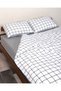 Square Patterned Single Duvet Cover Set 160X220 cm (Without Sheets) - 2