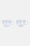 2Pcs Thermguard Double Wall Insulated Coffee/Tea Cup 400ml, Transparent