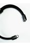 Yellow - Navy Blue Rope Wrapped Faux Leather Bracelet - 2