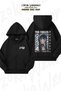 Unisex Spy X Family Yor Forger V2 Printed Oversized Back Printed Zip Hooded Cardigan