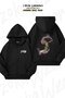 Unisex Volleyball V3 Printed Oversized Back Printed Zip Hooded Cardigan