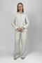 Women's Striped Cotton Shirt Pants Set Blue