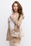 Baguette X Large Size Patterned Women's Shoulder Bag with Belt Detail - 3